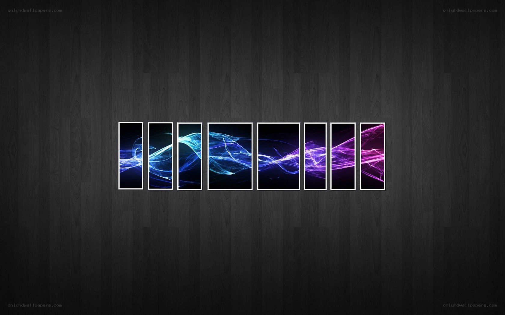 colorful light waves on wood
