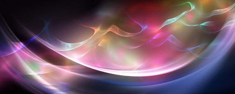 Colorful Light Waves — Pink