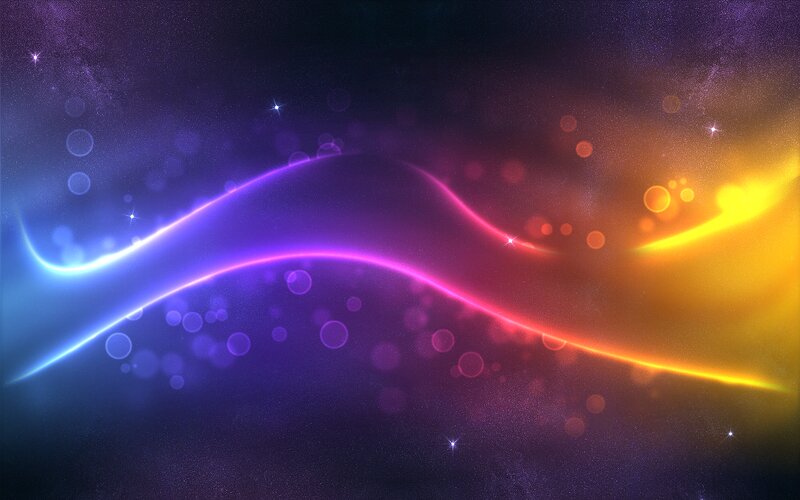 Colorful Light Waves — Purple, Cosmic