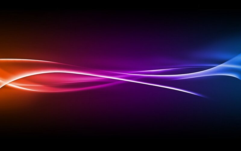Colorful Light Waves — Purple, Dynamic, Abstract, Blue