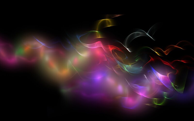 Colorful Light Waves — Purple, Dynamic, Abstract, Colors, Pink