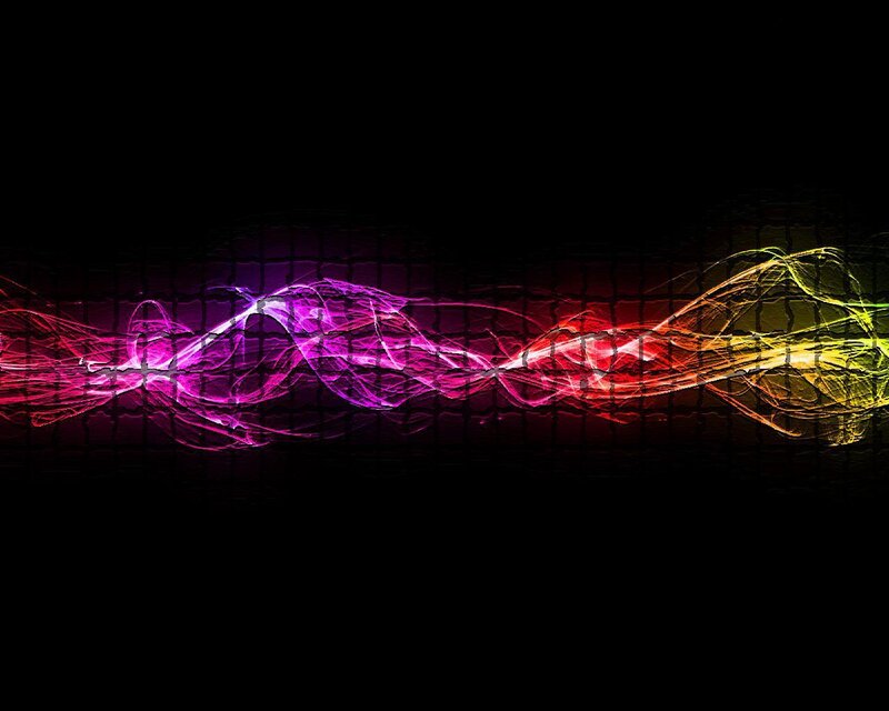 Colorful Light Waves — Purple, Dynamic, Abstract, Grid Pattern