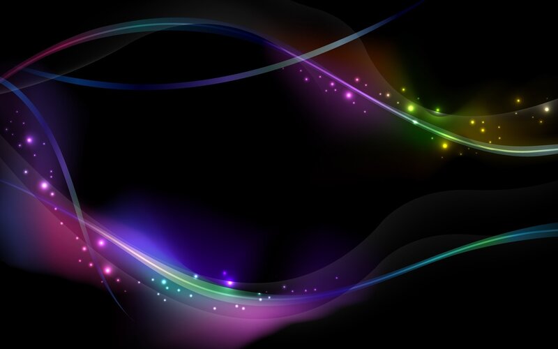 Colorful Light Waves — Purple, Dynamic, Abstract, Light Streaks