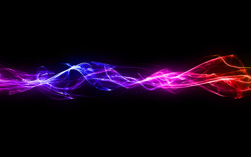 Colorful Light Waves — Purple, Dynamic, Abstract, Wave, Color