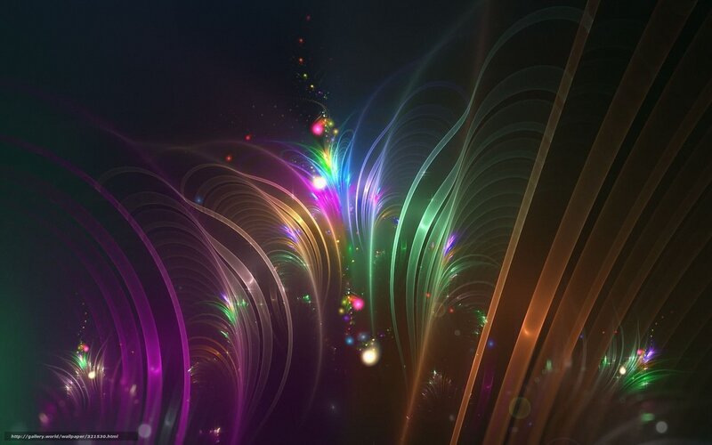 Colorful Light Waves — Purple, Dynamic, Digital Art