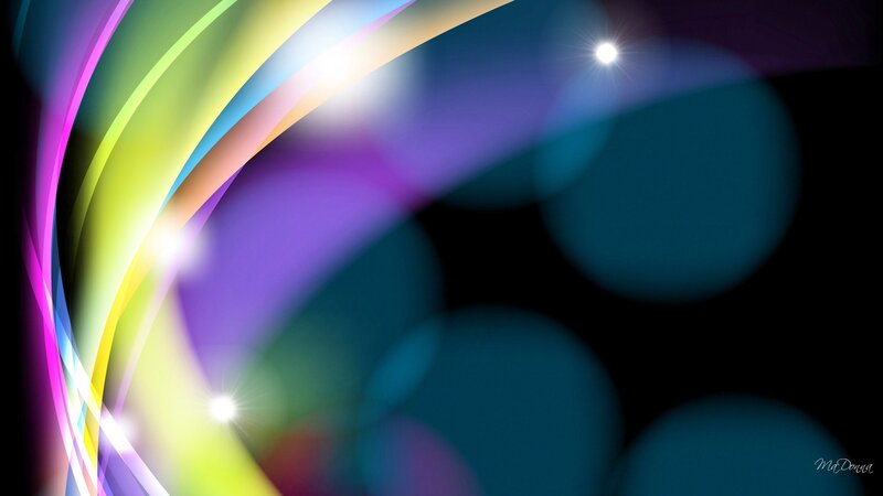 Colorful Light Waves — Purple, Dynamic