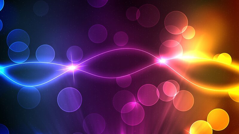 Colorful Light Waves — Purple, Energetic