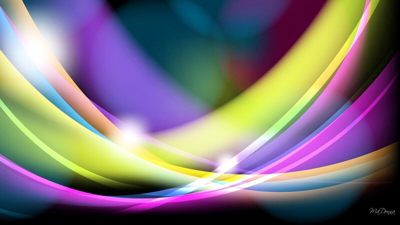 Colorful Light Waves — Purple, Vibrant