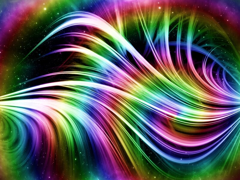 Colorful Light Waves — Rainbow