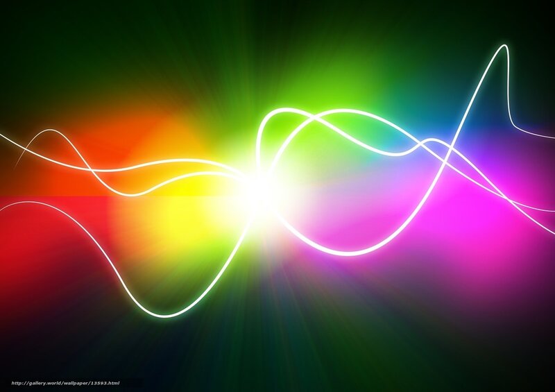 Colorful light waves