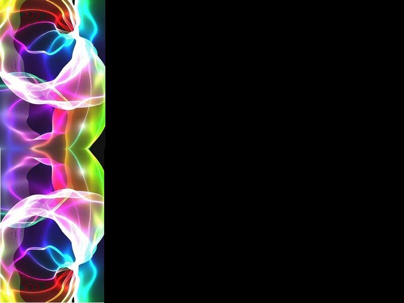 Colorful Light Waves — White
