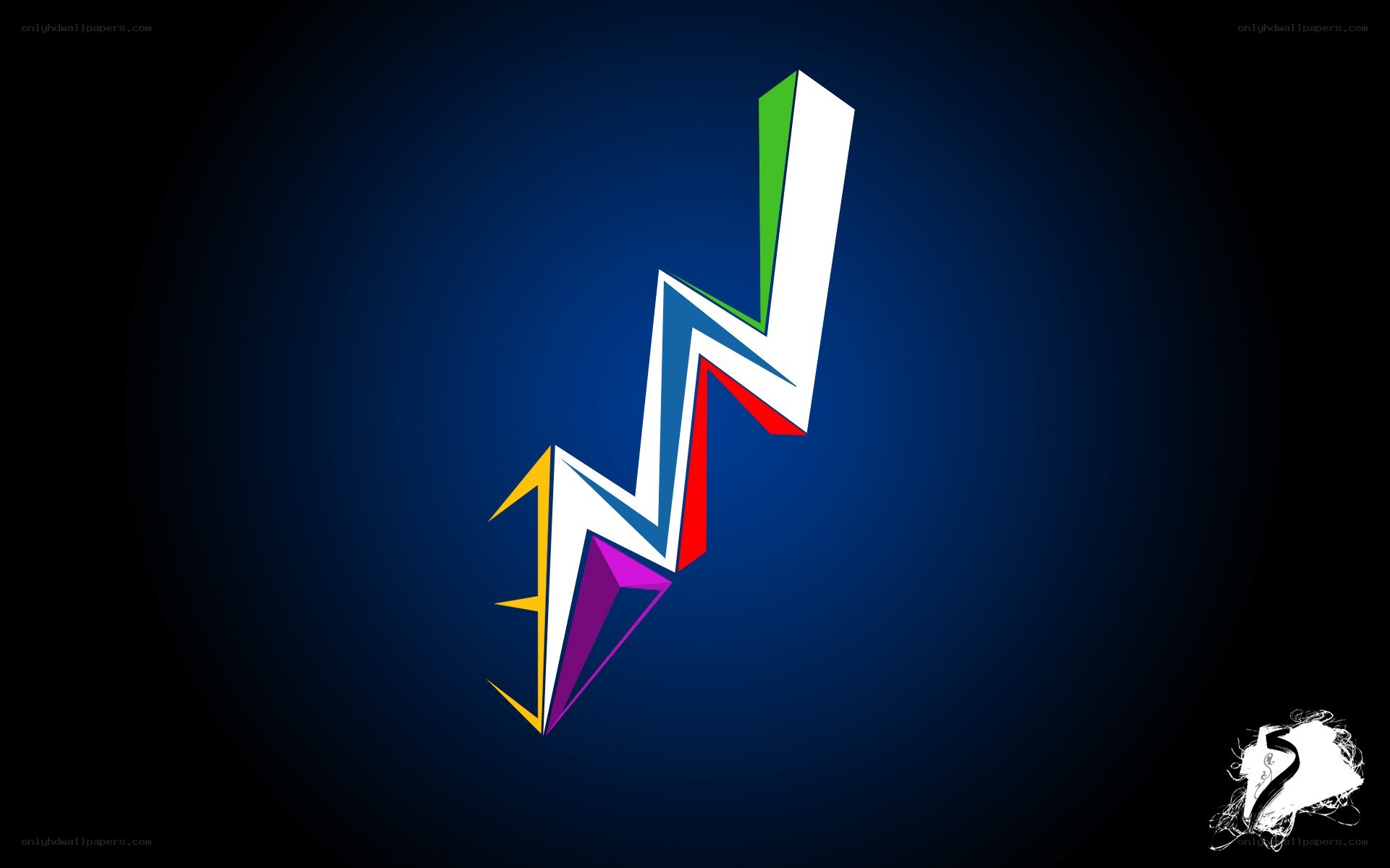 colorful lightning bolt logo