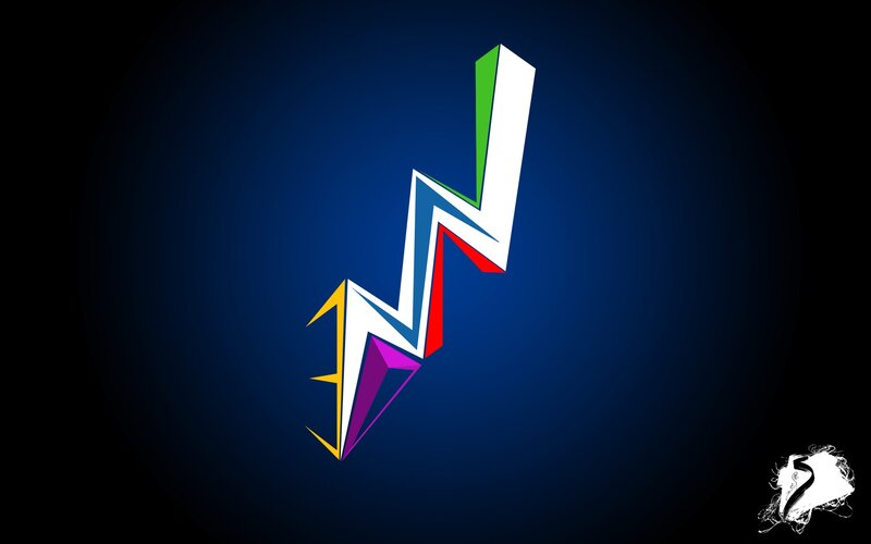 Colorful Lightning Bolt