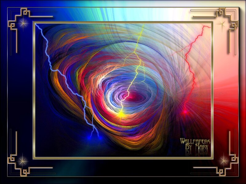 Colorful Lightning Vortex