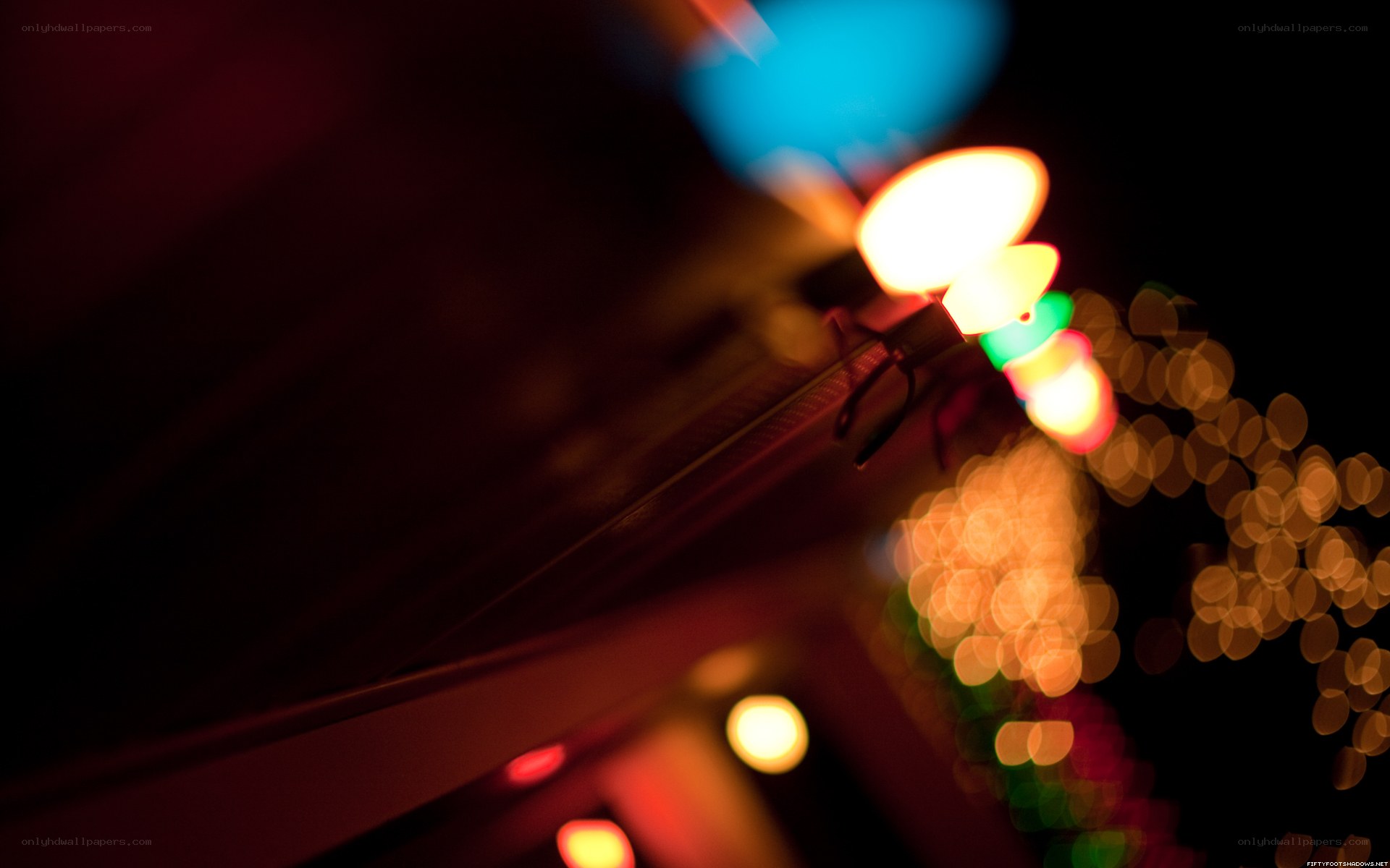 colorful lights at night