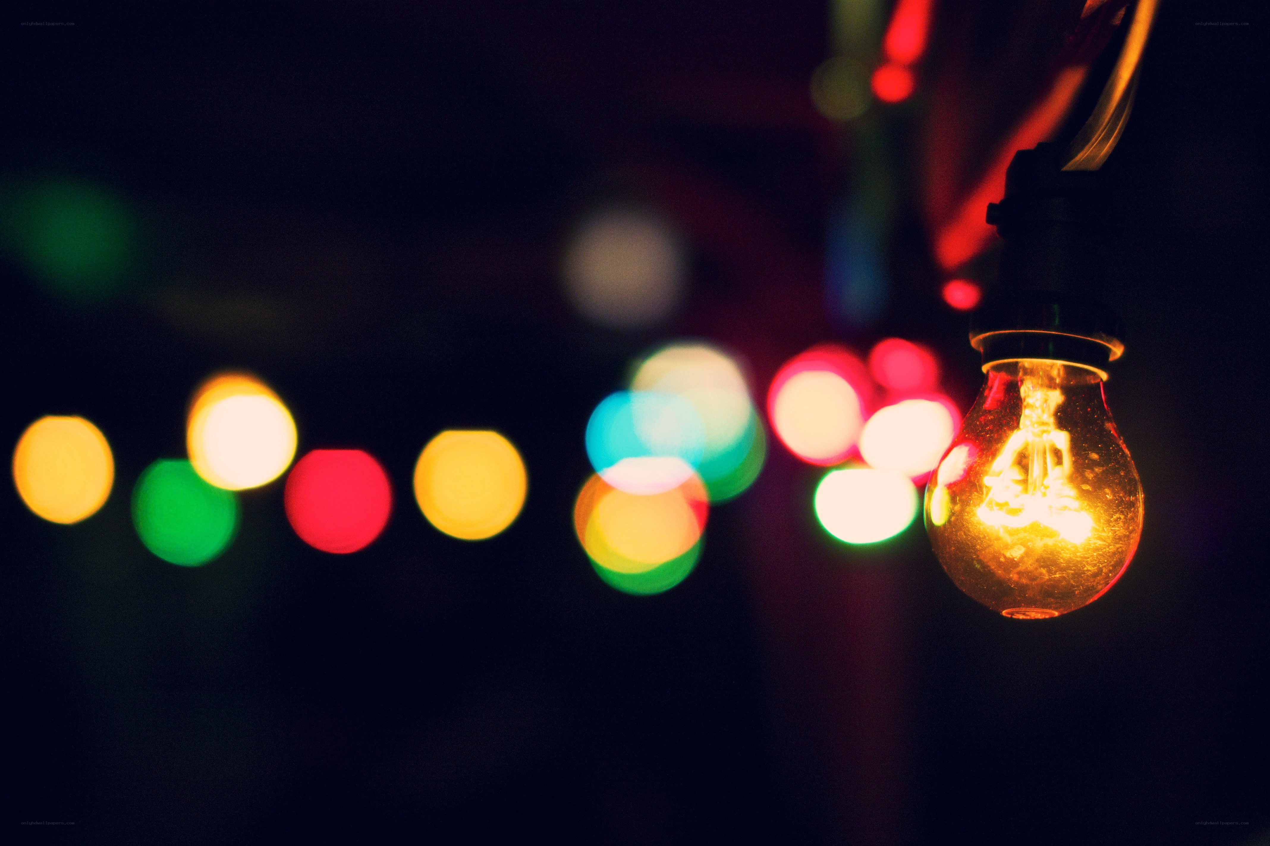 Colorful lights at night