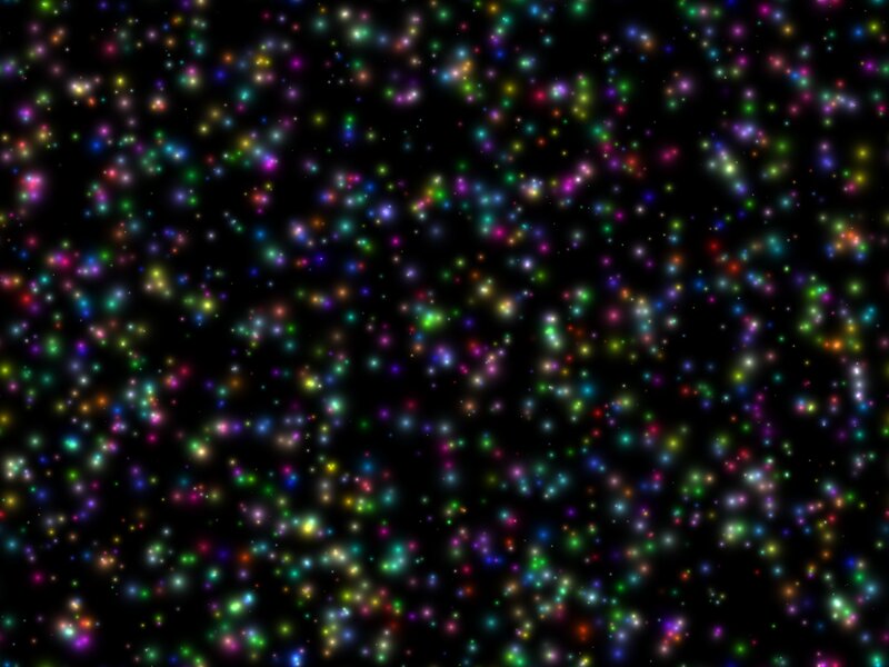 Colorful Lights on Black