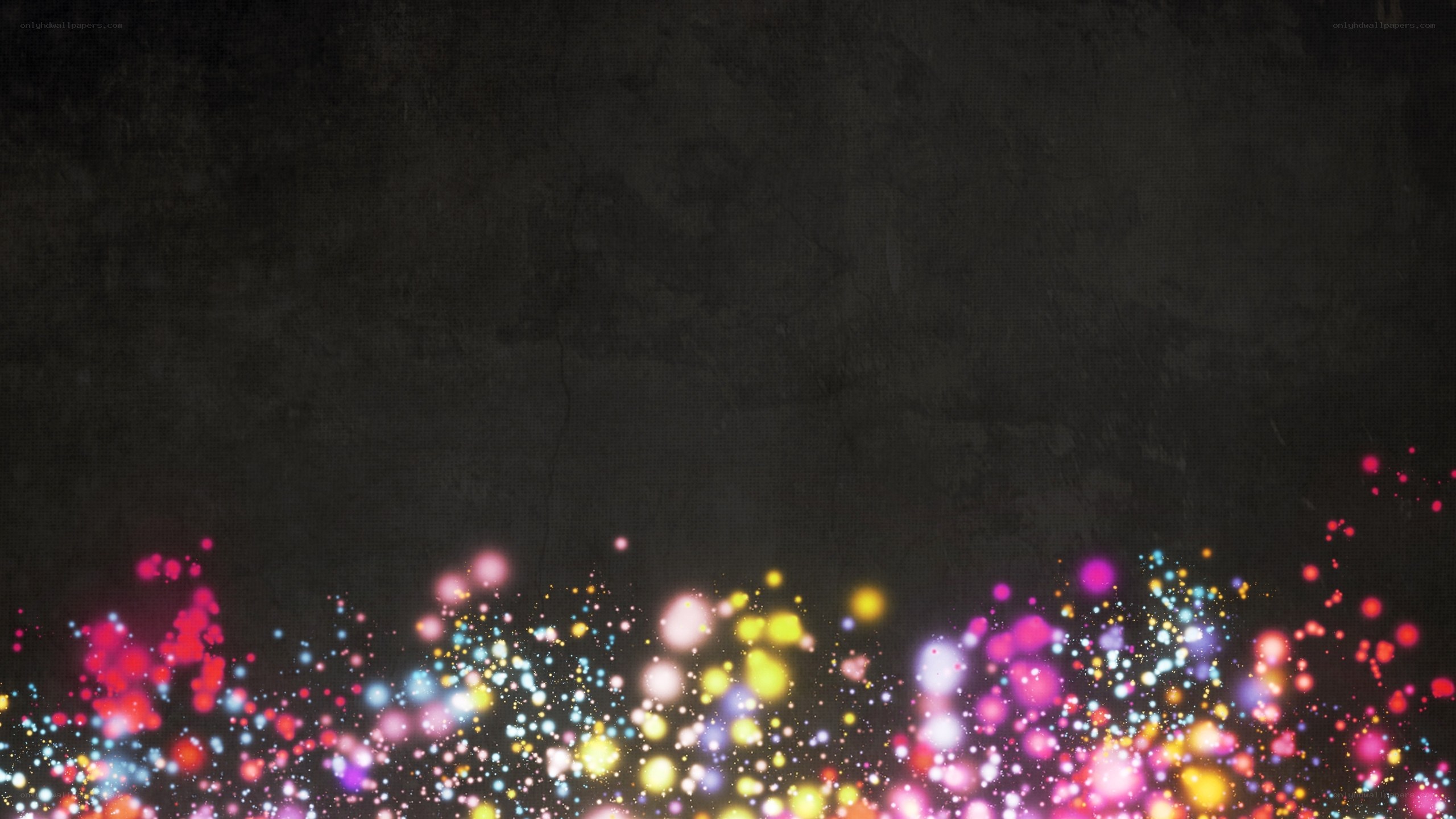 colorful lights on dark background