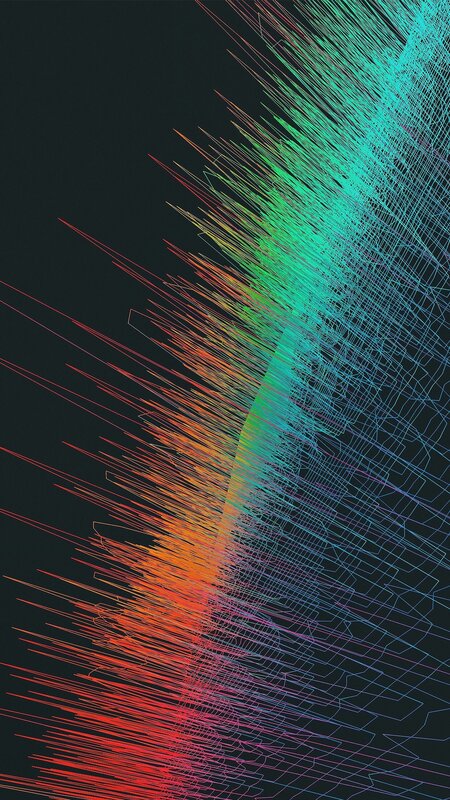 Colorful Line Pattern — Red, Dynamic
