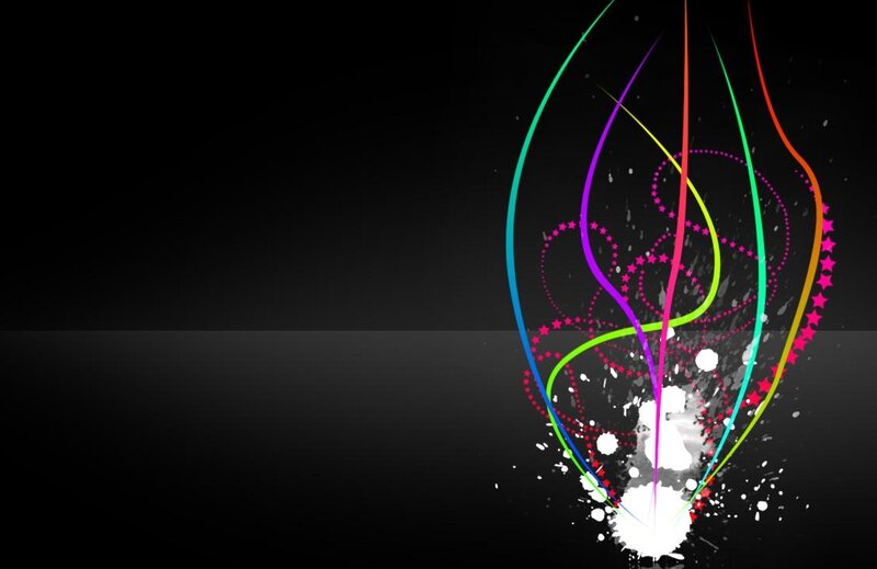 Colorful Lines and Splatters