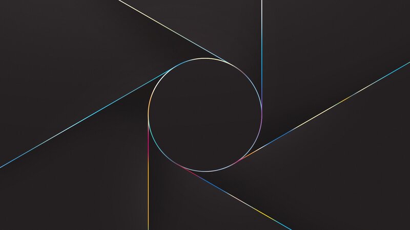 Colorful Lines Forming Circle
