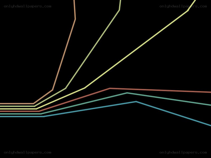 colorful lines on black background