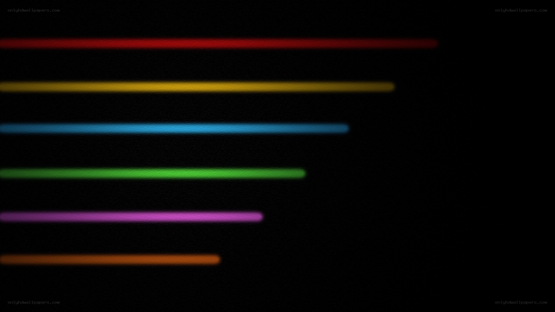 colorful lines on black background