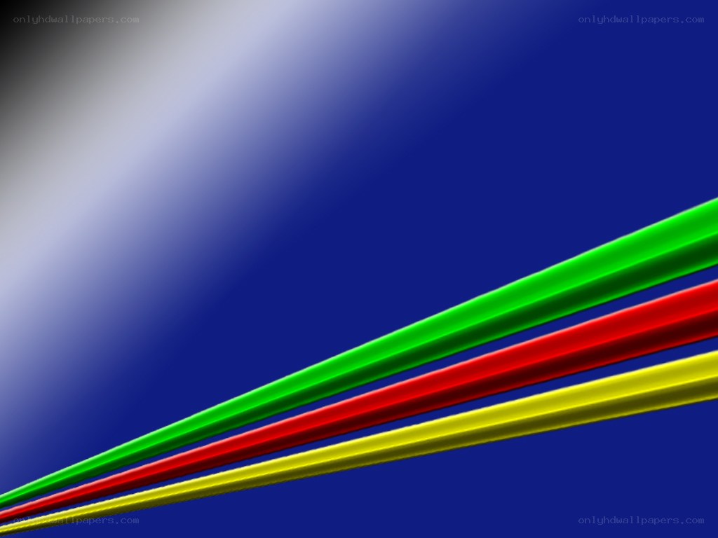 Colorful lines on blue background