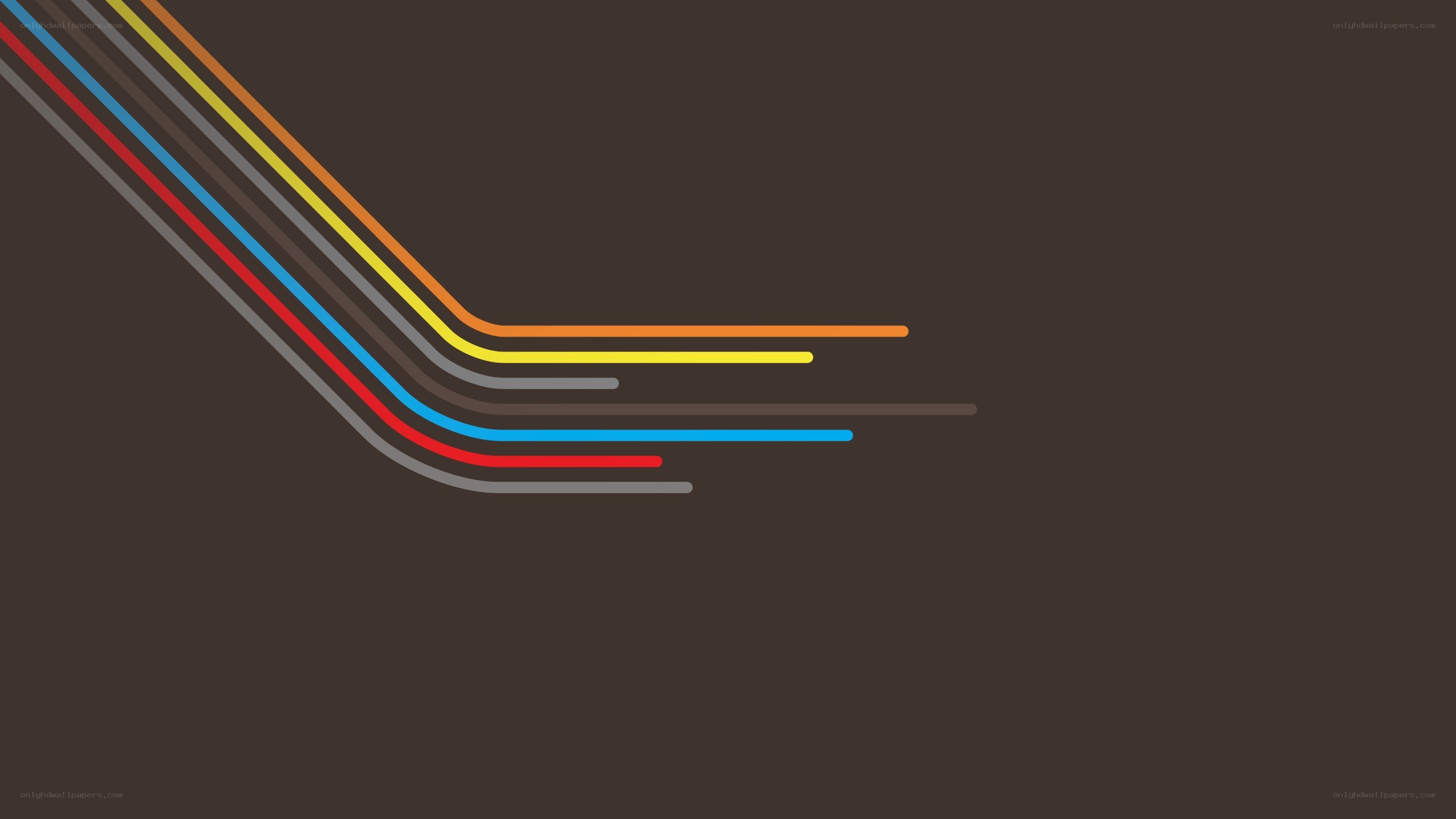 colorful lines on brown background