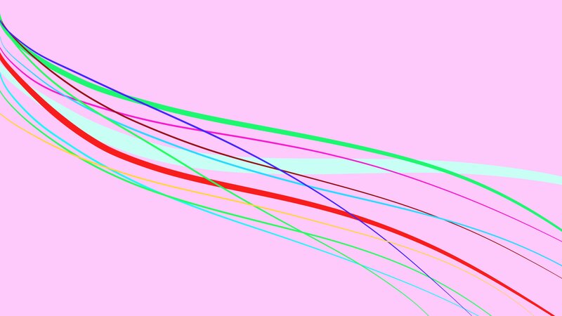 Colorful Lines on Pink