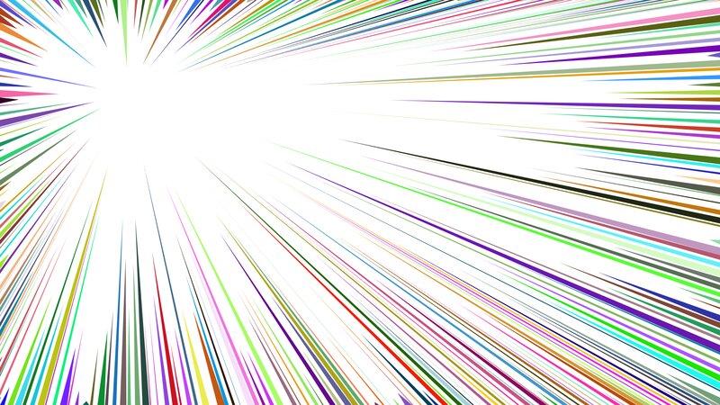 Colorful Lines Radiating from Center