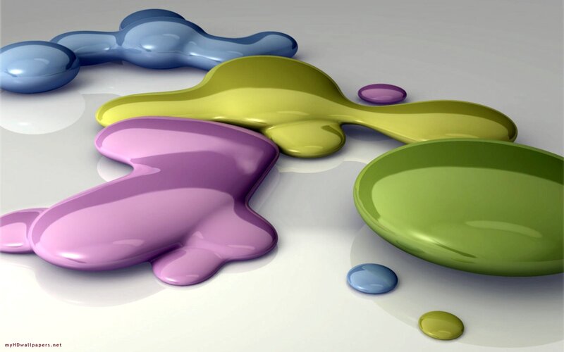 Colorful Liquid Blobs