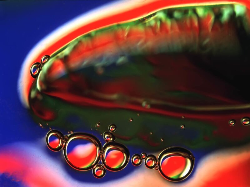 Colorful Liquid Bubbles — Red