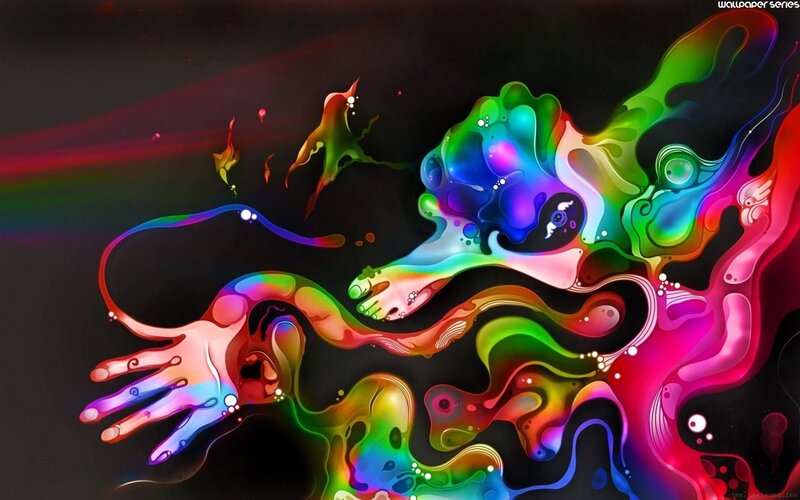 Colorful Liquid Hands