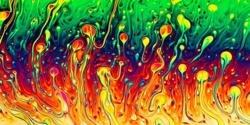 Colorful Liquid Patterns — Green