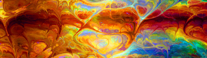 Colorful Liquid Patterns — Orange