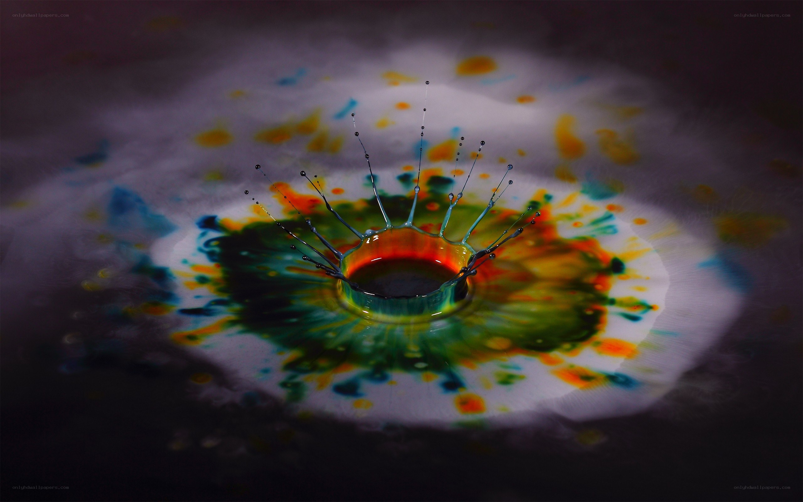 colorful liquid splash