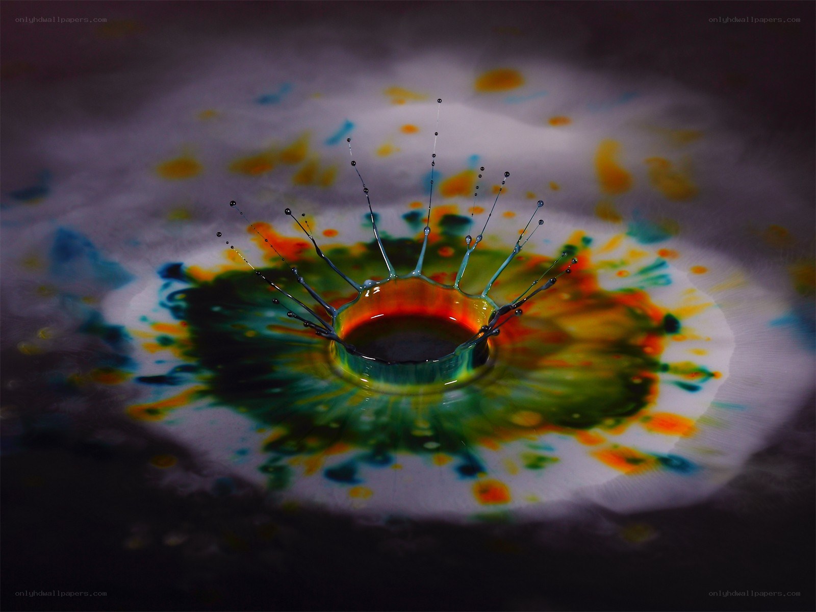 colorful liquid splash