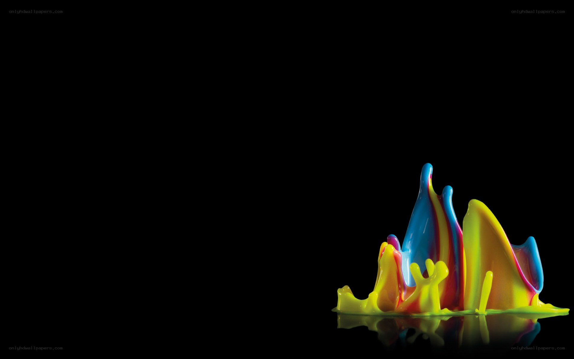 colorful liquid splash