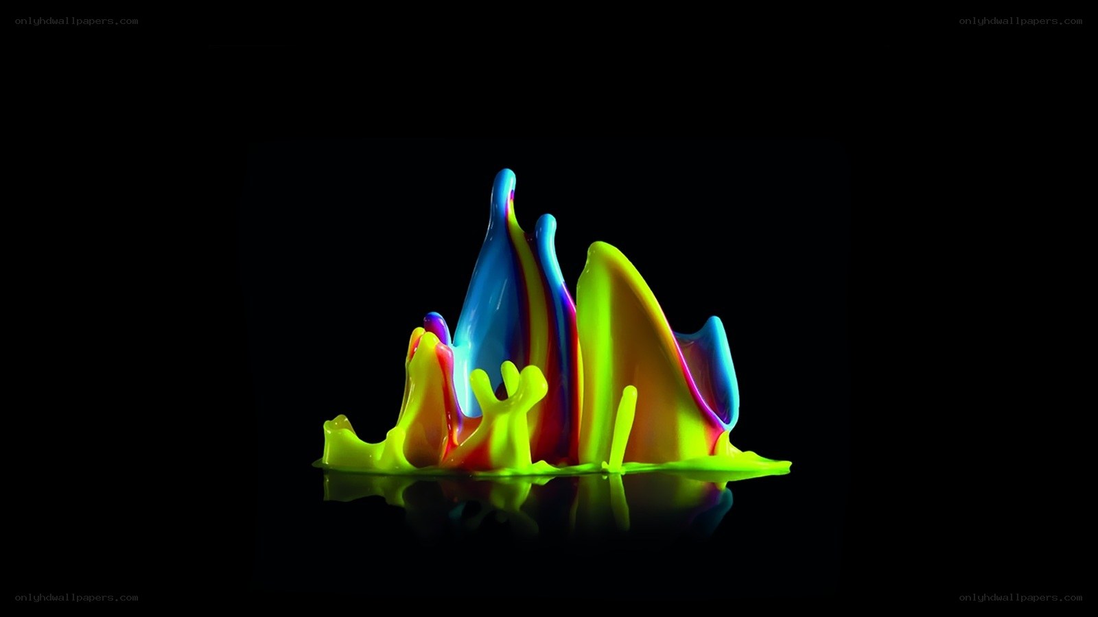 colorful liquid splash