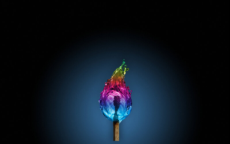 colorful liquid splash