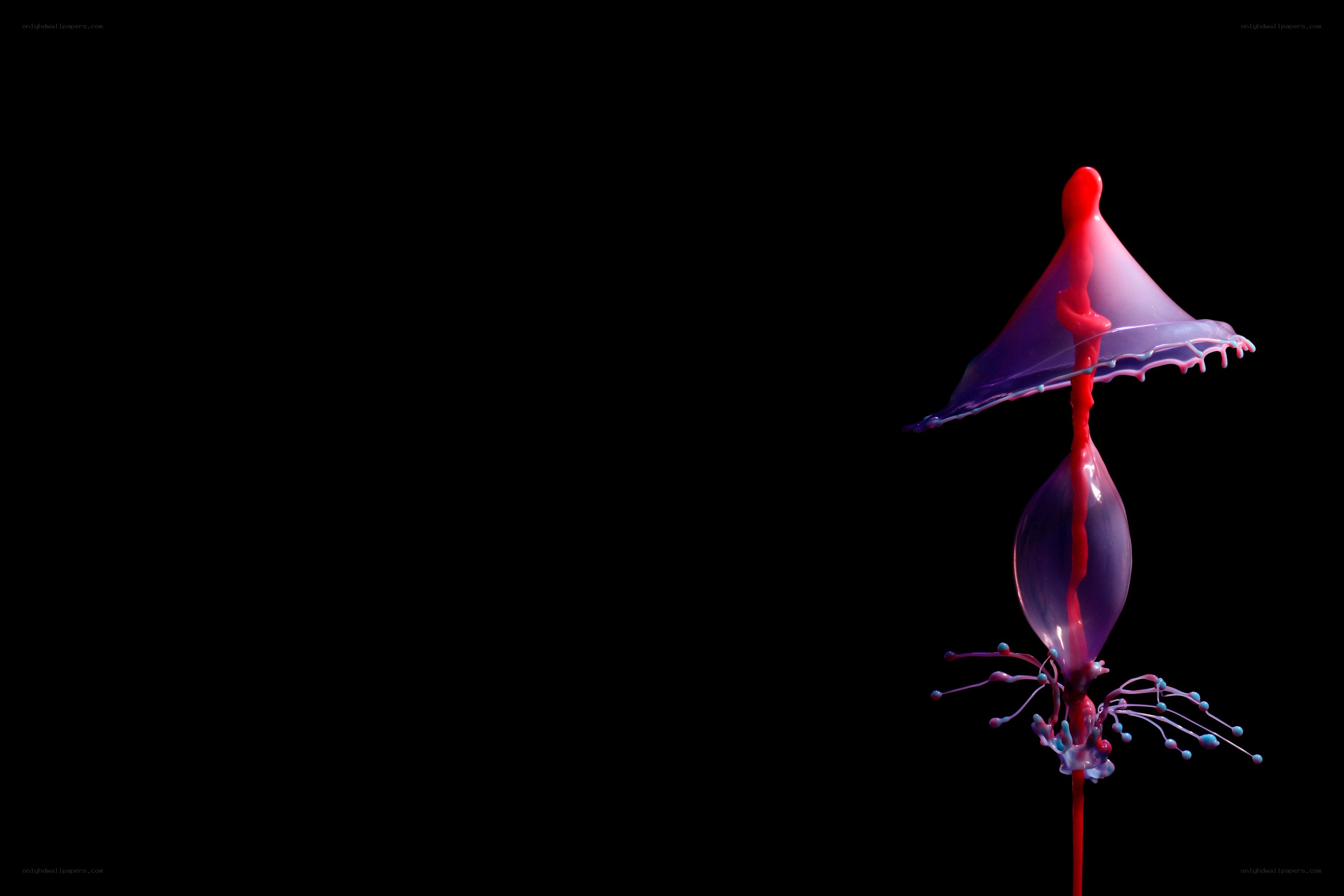 Colorful liquid splash art