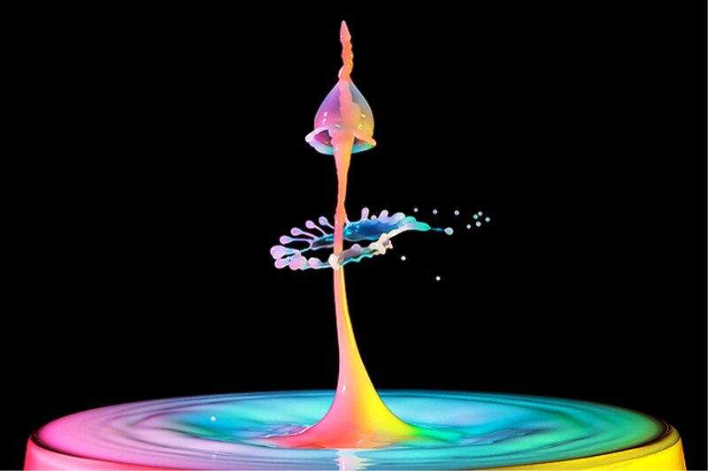 Colorful Liquid Splash — Pink