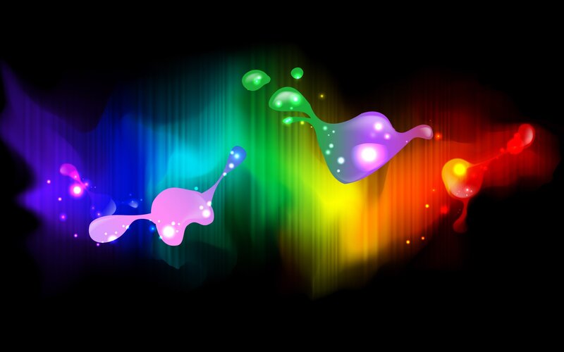 Colorful Liquid Splashes — Green