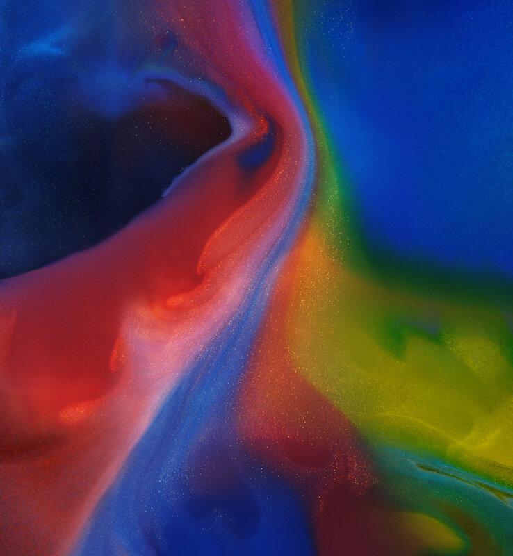 Colorful Liquid Swirl — Blue, Dynamic