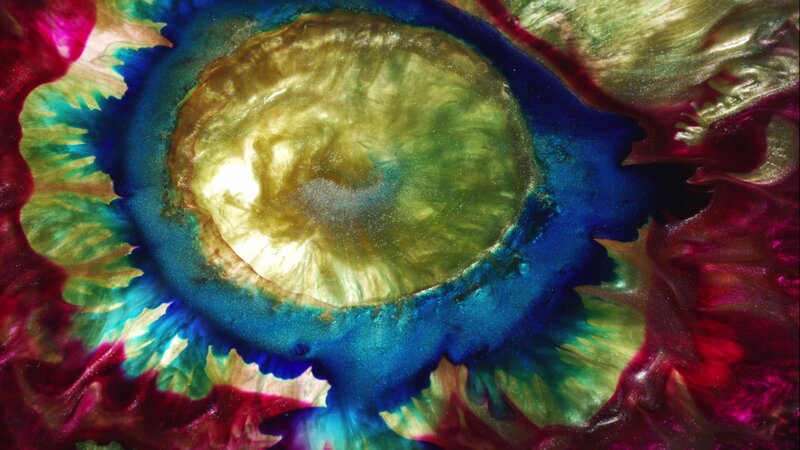 Colorful Liquid Swirl — Blue, Vibrant