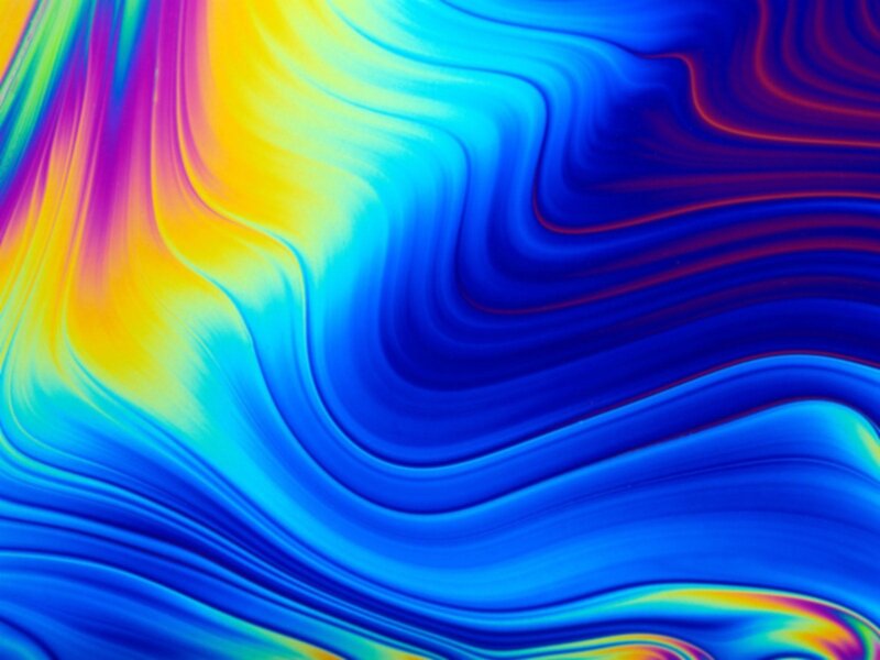 Colorful Liquid Swirls — Blue