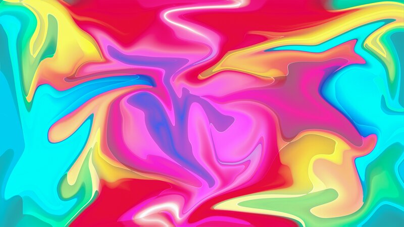 Colorful Liquid Swirls — Pink, Vibrant
