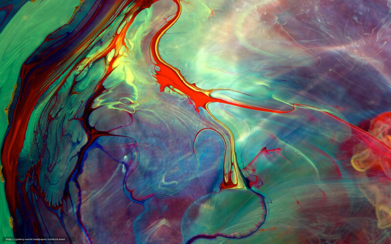 Colorful Liquid Swirls — Red, Dynamic, Abstract