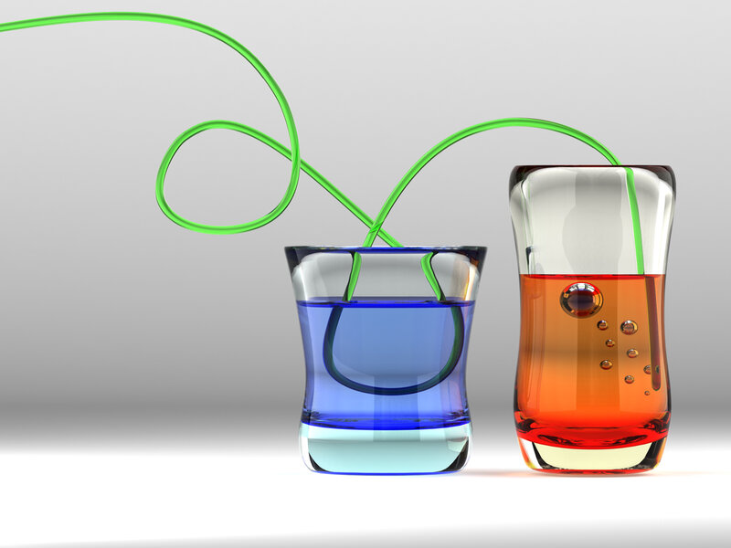 Colorful liquid transfer experiment